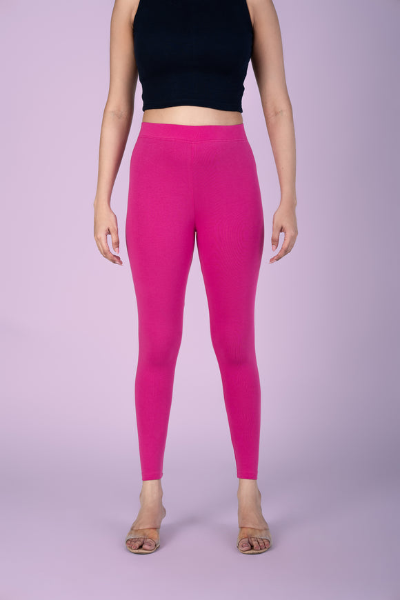 SlimFlow™ Fuchsia Ankle Length Leggings