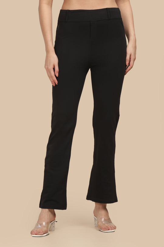 SlimFlow™ Black Flare Pants