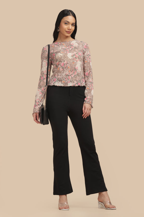 SlimFlow™ Black Flare Pants