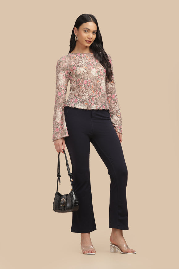 SlimFlow™ Navy Flare Pants