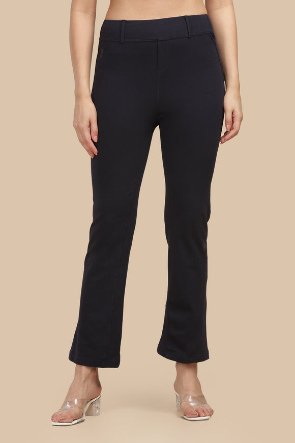 SlimFlow™ Navy Flare Pants