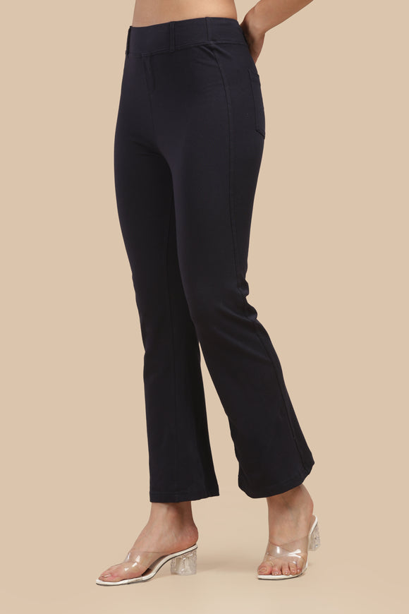 SlimFlow™ Navy Flare Pants