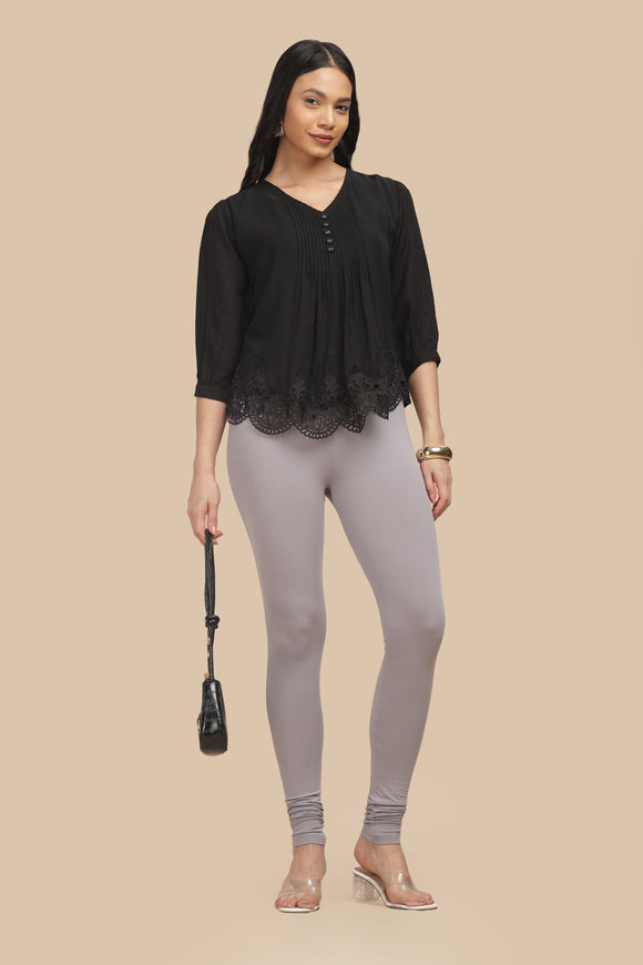 SlimFlow™Grey Churidar Leggings