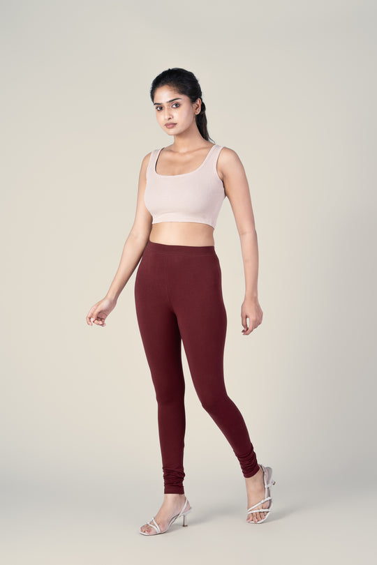 SlimFlow™ Rose Wood Churidar Leggings