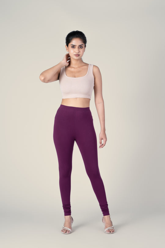 SlimFlow™ Wine Churidar Leggings