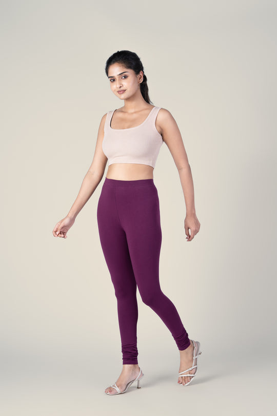 SlimFlow™ Wine Churidar Leggings