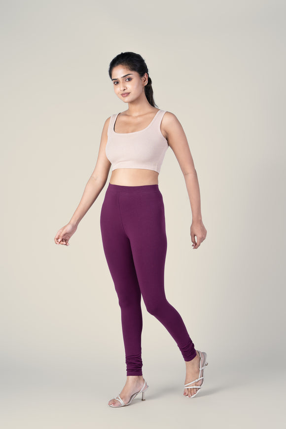 SlimFlow™ Wine Churidar Leggings