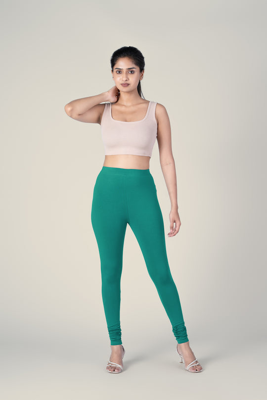 SlimFlow™ Persian Green Churidar Leggings