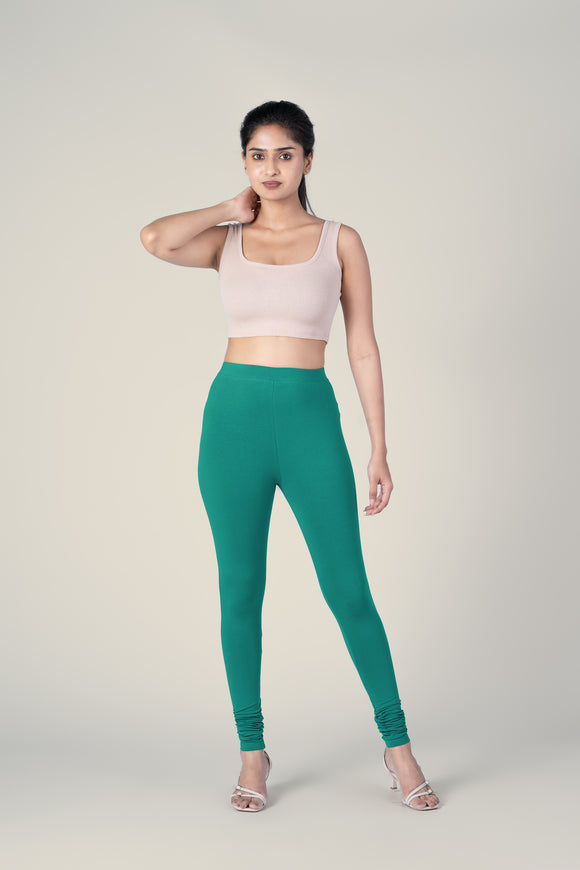 SlimFlow™ Persian Green Churidar Leggings