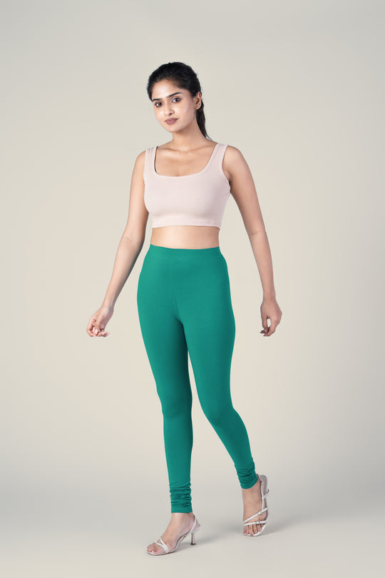 SlimFlow™ Persian Green Churidar Leggings