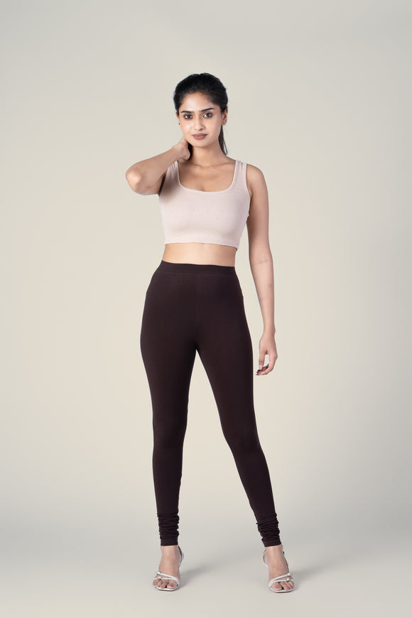 SlimFlow™ Coffee Churidar Leggings