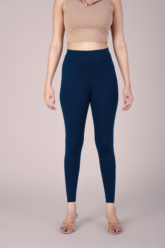 SlimFlow™ Royal Blue Ankle Length Leggings