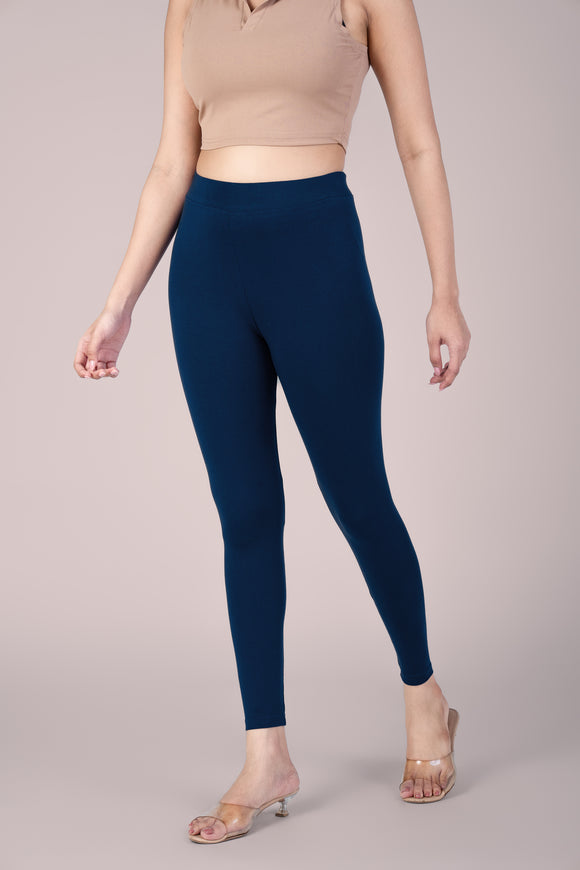SlimFlow™ Royal Blue Ankle Length Leggings