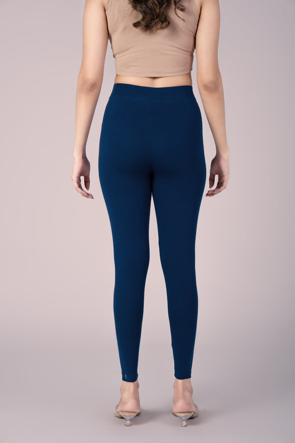 SlimFlow™ Royal Blue Ankle Length Leggings