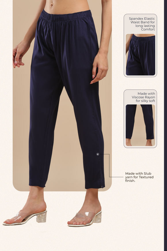 PureFlow™ Black Casual Kurti Stretch Pant