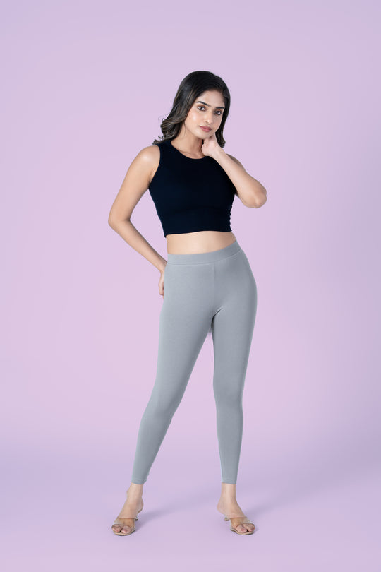 SlimFlow™ Grey Ankle Length Leggings