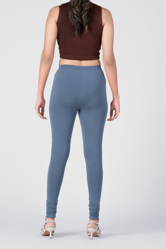 SlimFlow™ Steel Grey Churidar Leggings