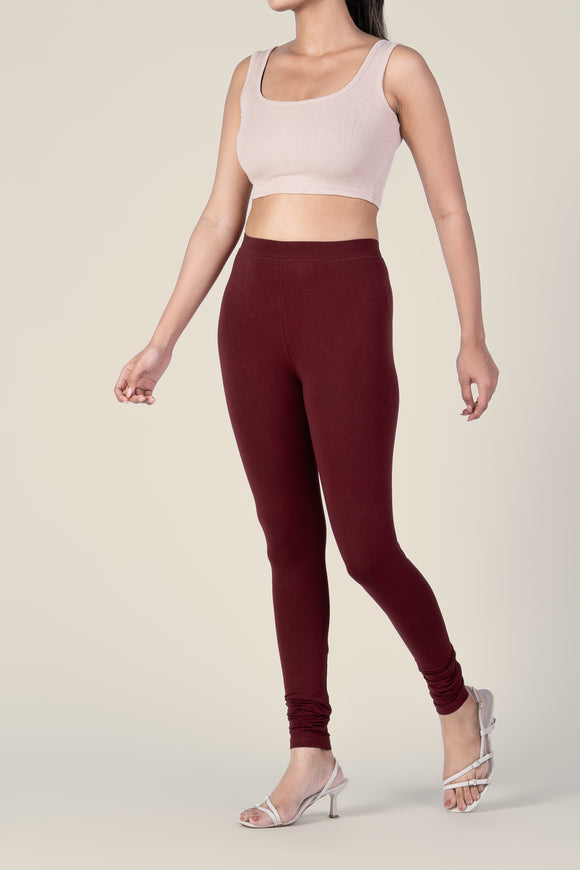 SlimFlow™ Rose Wood Churidar Leggings
