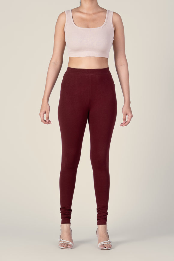 SlimFlow™ Rose Wood Churidar Leggings