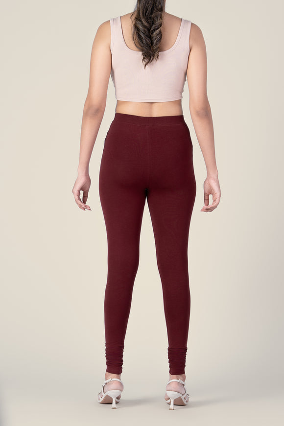 SlimFlow™ Rose Wood Churidar Leggings