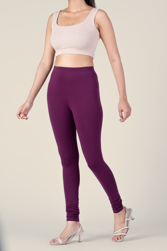 SlimFlow™ Wine Churidar Leggings