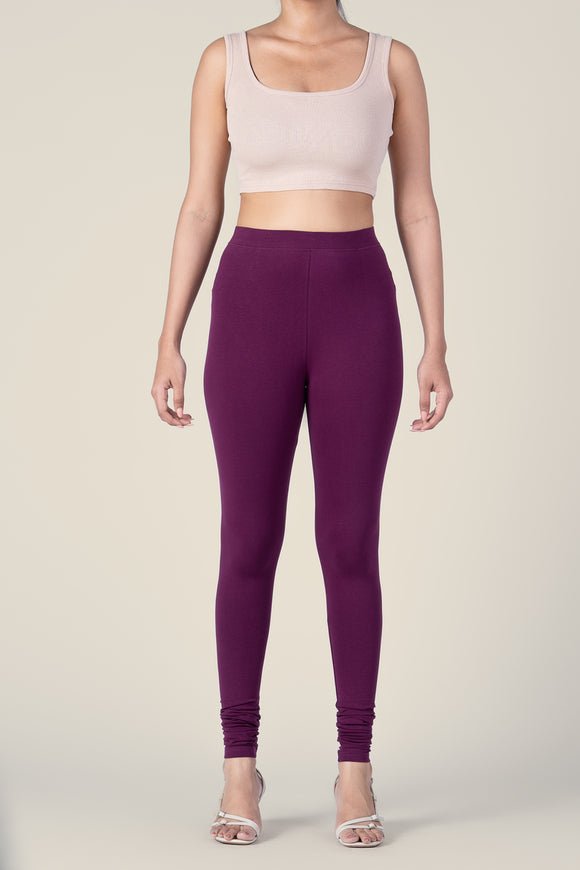 SlimFlow™ Wine Churidar Leggings