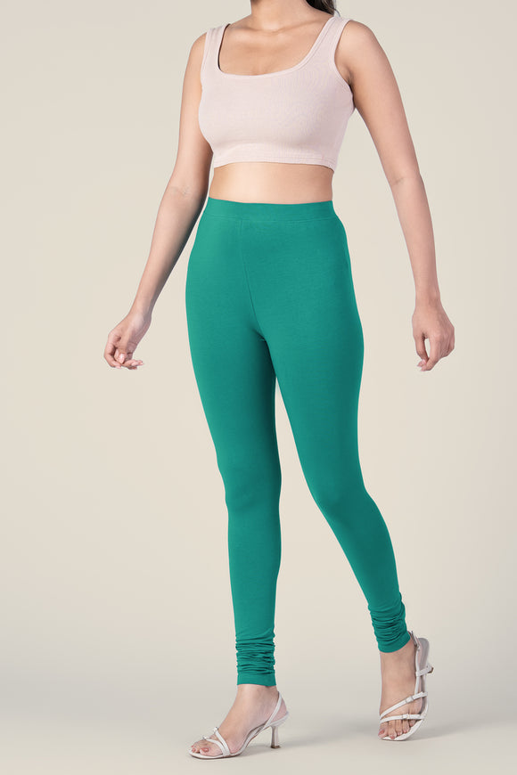 SlimFlow™ Persian Green Churidar Leggings