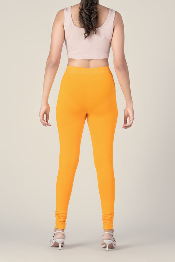 SlimFlow™ Golden Yellow Churidar Leggings