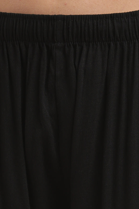 PureFlow™ Black Casual Kurti Stretch Pant