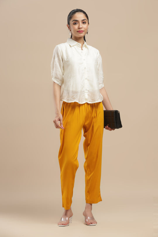 PureFlow™ Mustard Casual Kurti Stretch Pant