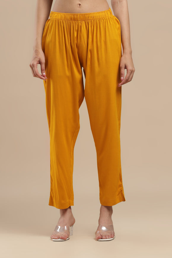 PureFlow™ Mustard Casual Kurti Stretch Pant