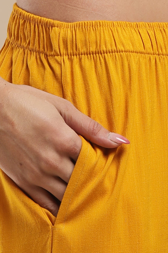 PureFlow™ Mustard Casual Kurti Stretch Pant