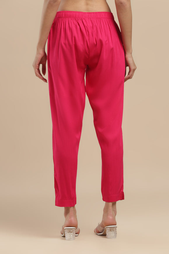 PureFlow™ Hot Pink Casual Kurti Stretch Pant