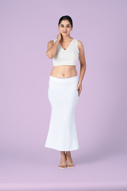 PureFlow™ White Saree Shapewear