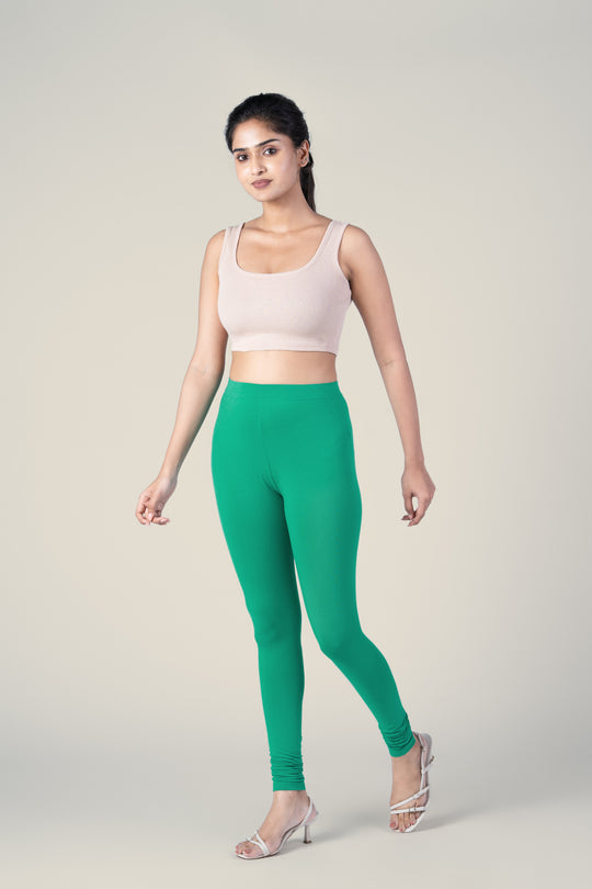 SlimFlow™ Mint Churidar Leggings