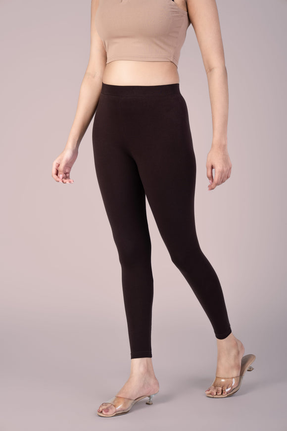SlimFlow™ Coffee Ankle Length Leggings