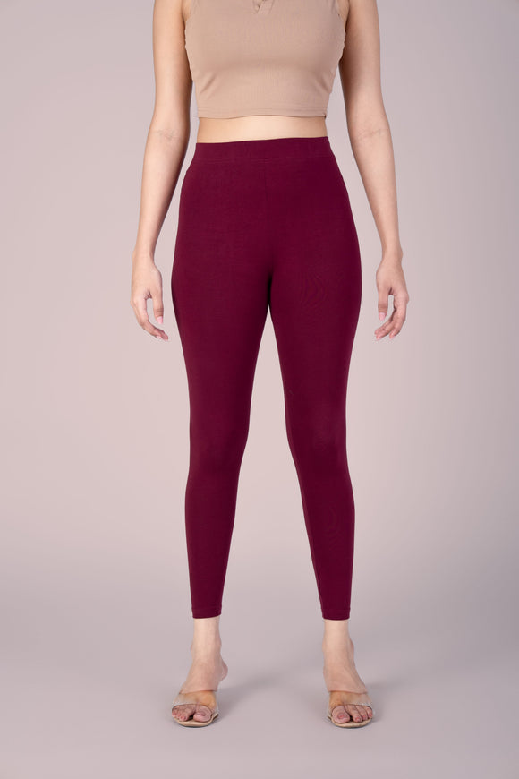 SlimFlow™ Rose Wood Ankle Length Leggings