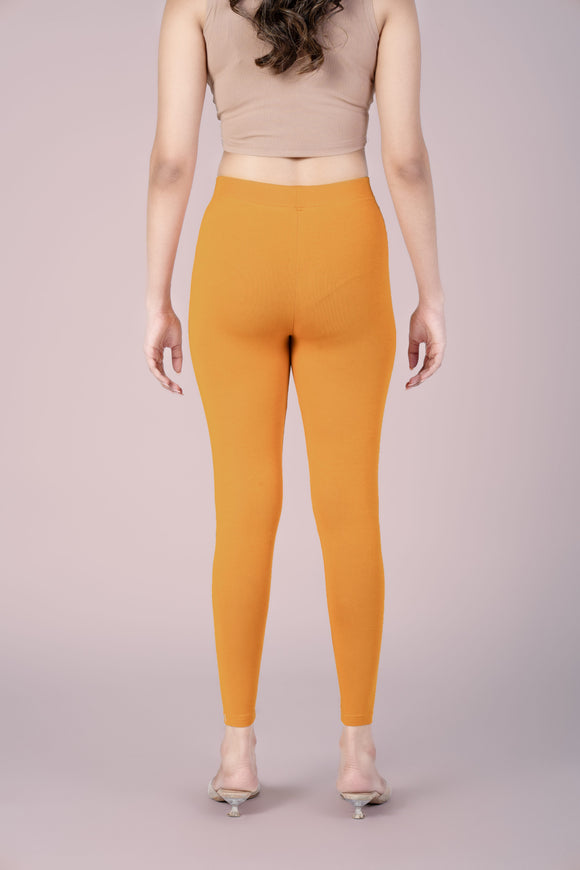 SlimFlow™ Mustard Ankle Length Leggings