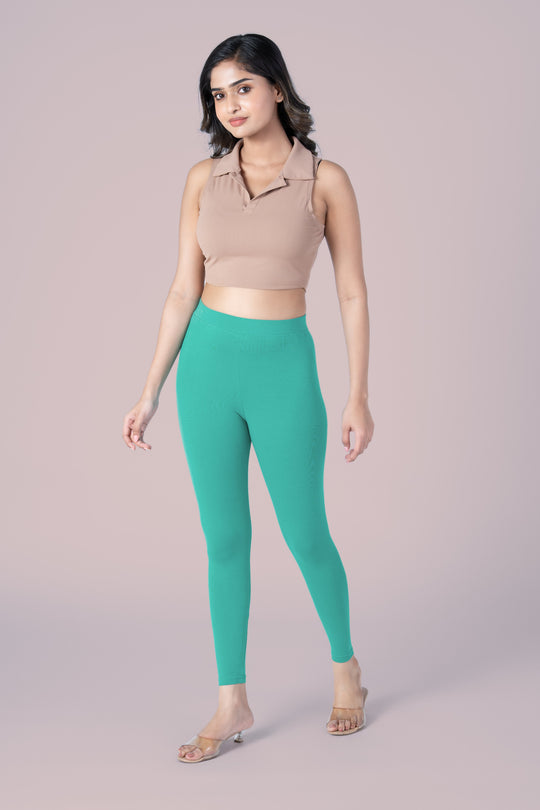 SlimFlow™ Mint Ankle Length Leggings