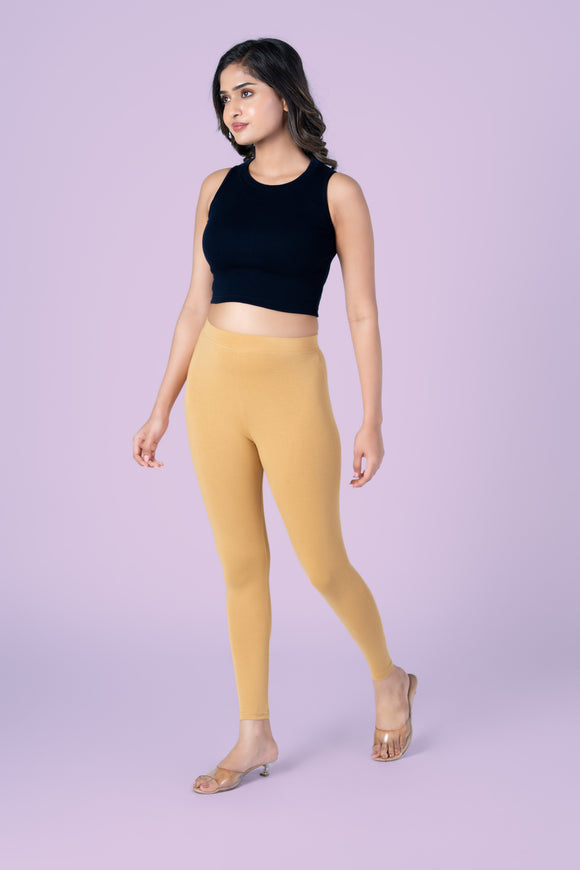 SlimFlow™ Flaxen Ankle Length Leggings