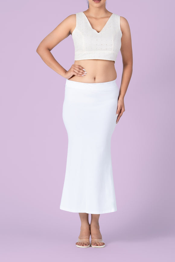 PureFlow™ White Saree Shapewear