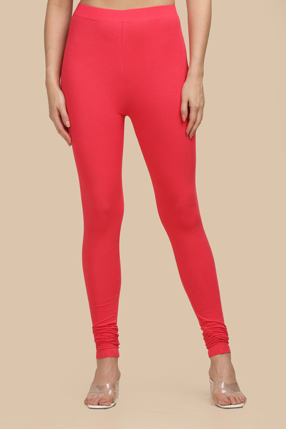 SlimFlow™ Coral Churidar Leggings - Product Image