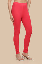 SlimFlow™ Coral Churidar Leggings - Product Image