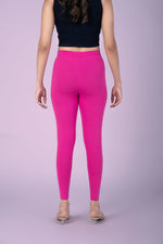 SlimFlow™ Fuchsia Ankle Length Leggings - Product Image