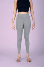 SlimFlow™ Grey Ankle Length Leggings - Product Image