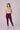 SlimFlow™ Wine Ankle Length Leggings - Product Image