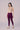 SlimFlow™ Wine Ankle Length Leggings - Product Image